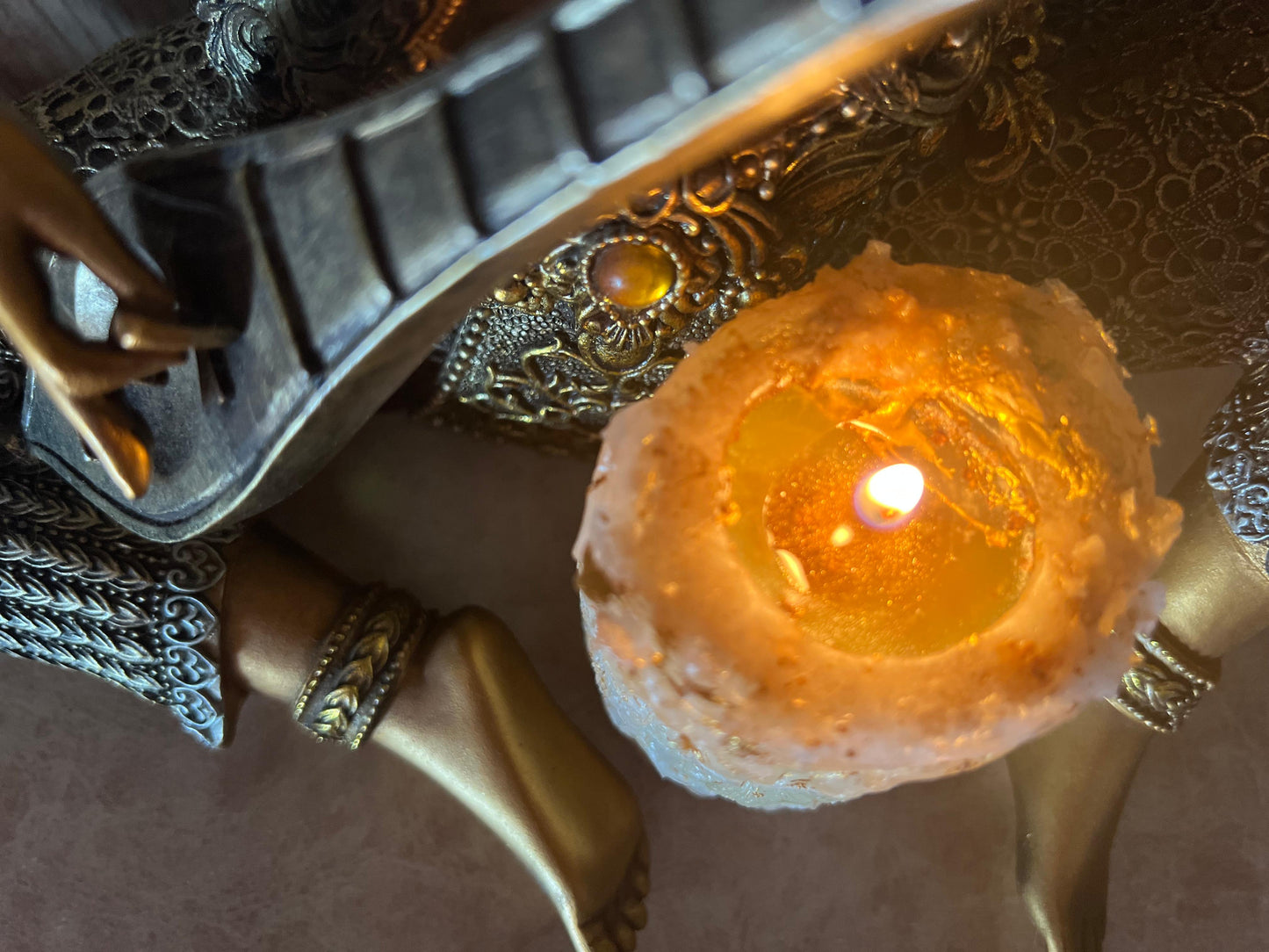 Money Attraction Gold Candle