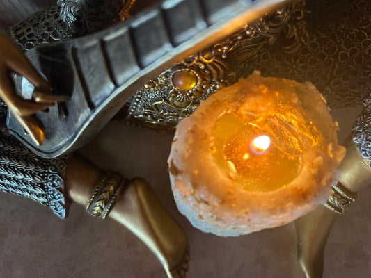 Money Attraction Gold Candle